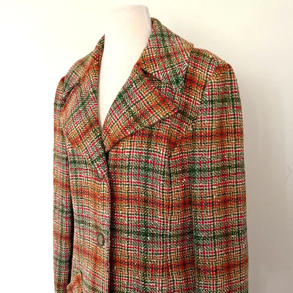VTG Pendleton Virgin Wool Plaid 3 Piece Suit Blazer Skirt Trousers Old Money 18 - Picture 4 of 16